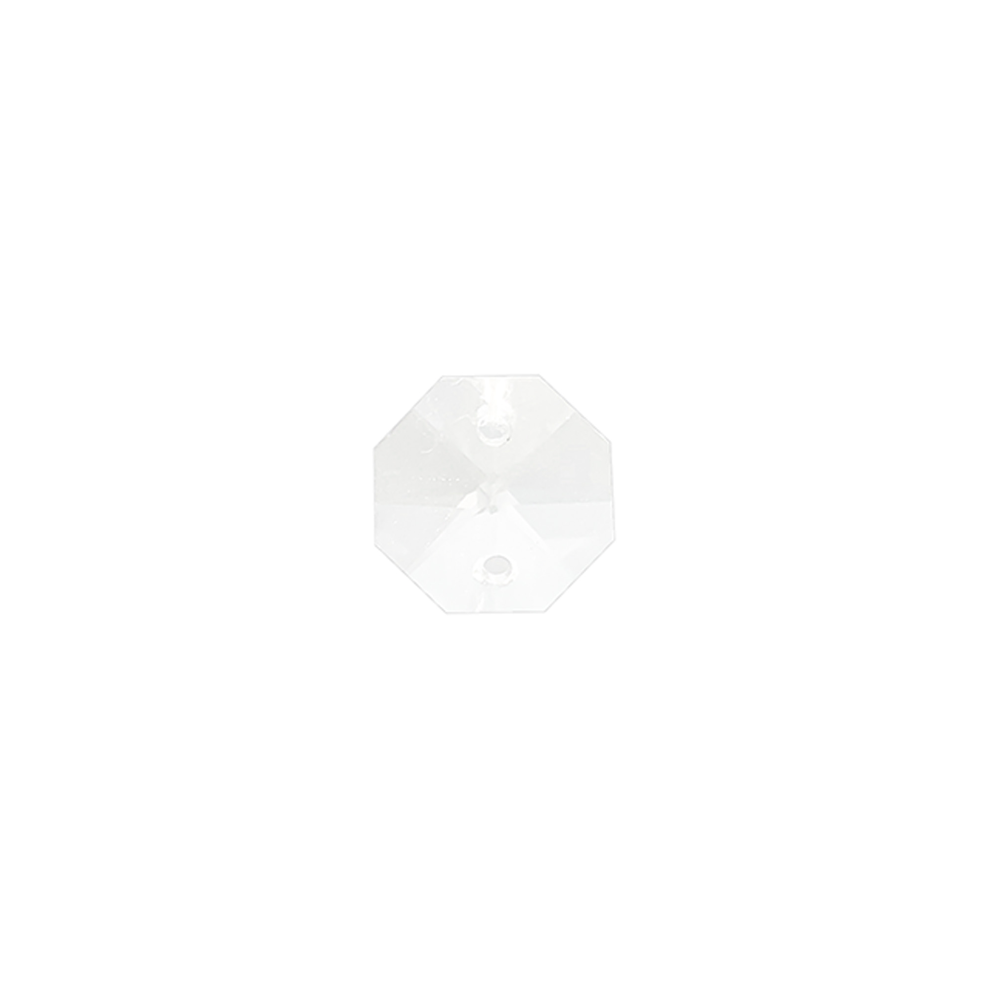 C50012  Crystal Octagon Without Ring 12mm